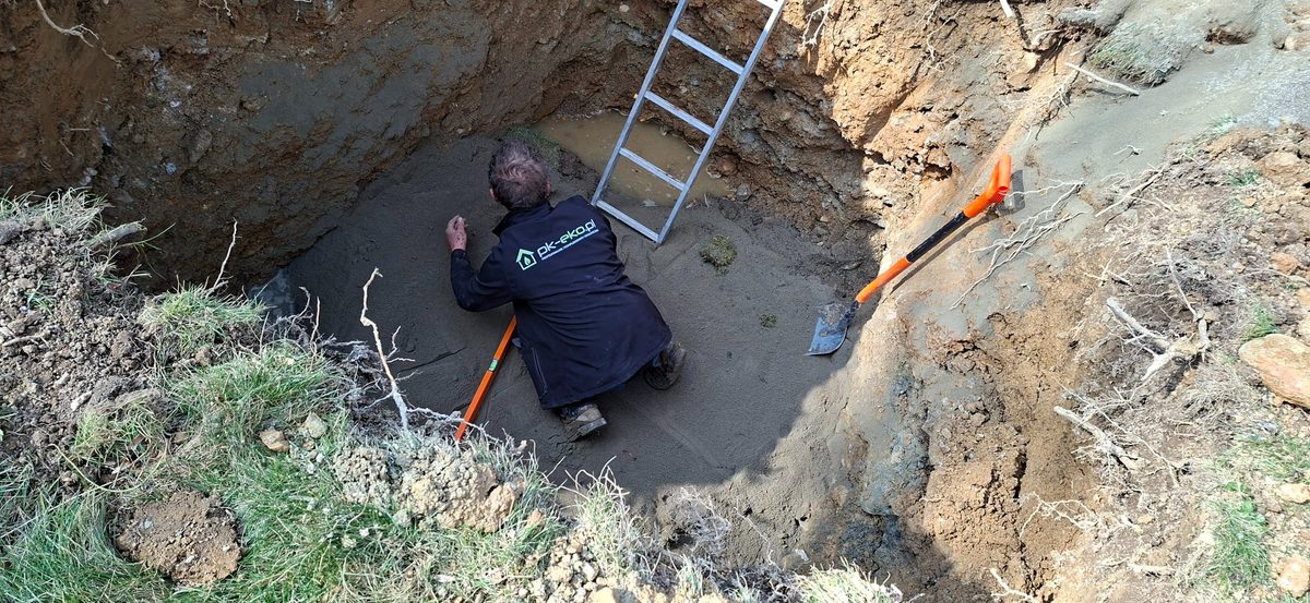 Przygotowanie wykopu pod oczyszczalnię – PK-EKO
